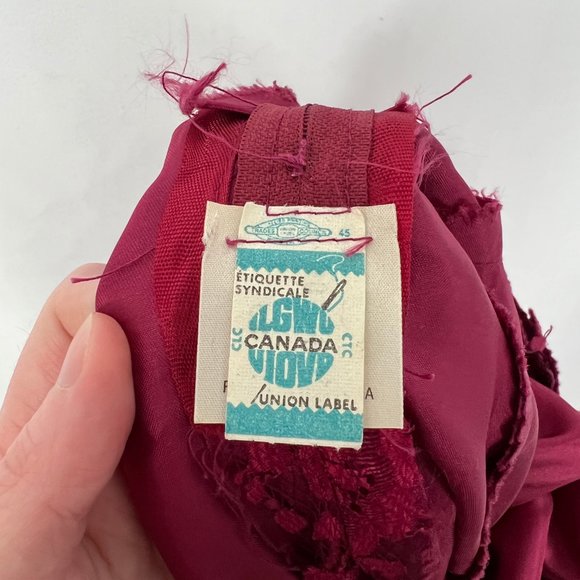 Vintage Union Made 80s Lace Puff Poof Sleeve Satin Maxi Dress Princess Victorian - Picture 4 of 9